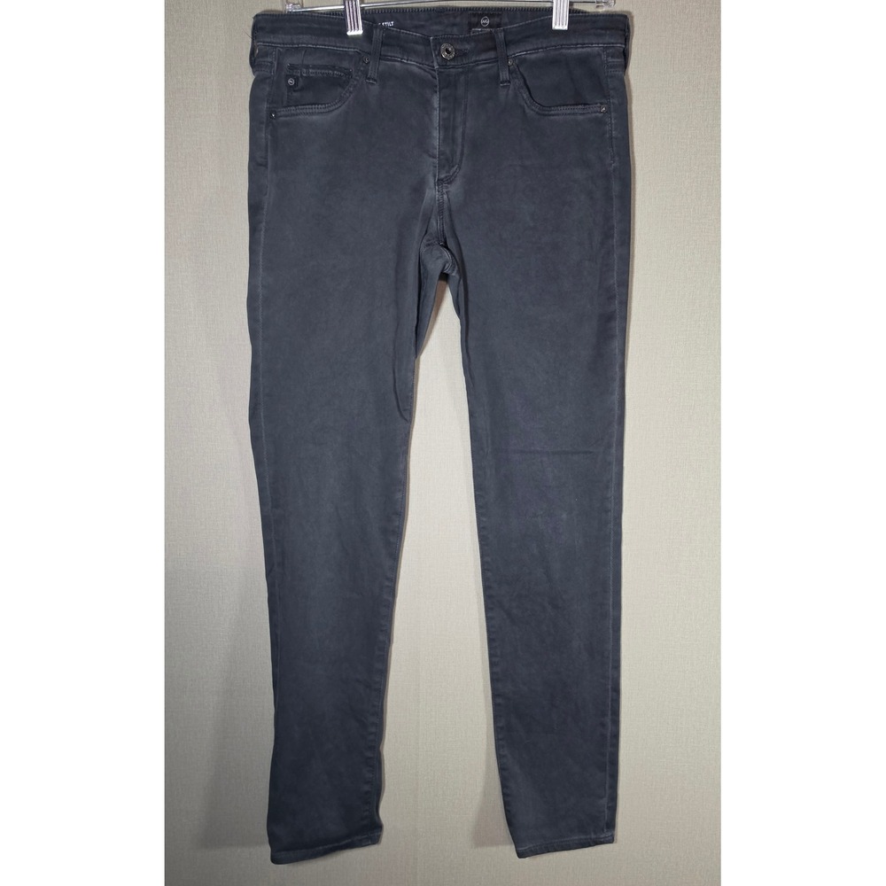 AG Adriano Goldschmied The Stilt Cigarette Leg Jeans Grey Charcoal 29R LS81110